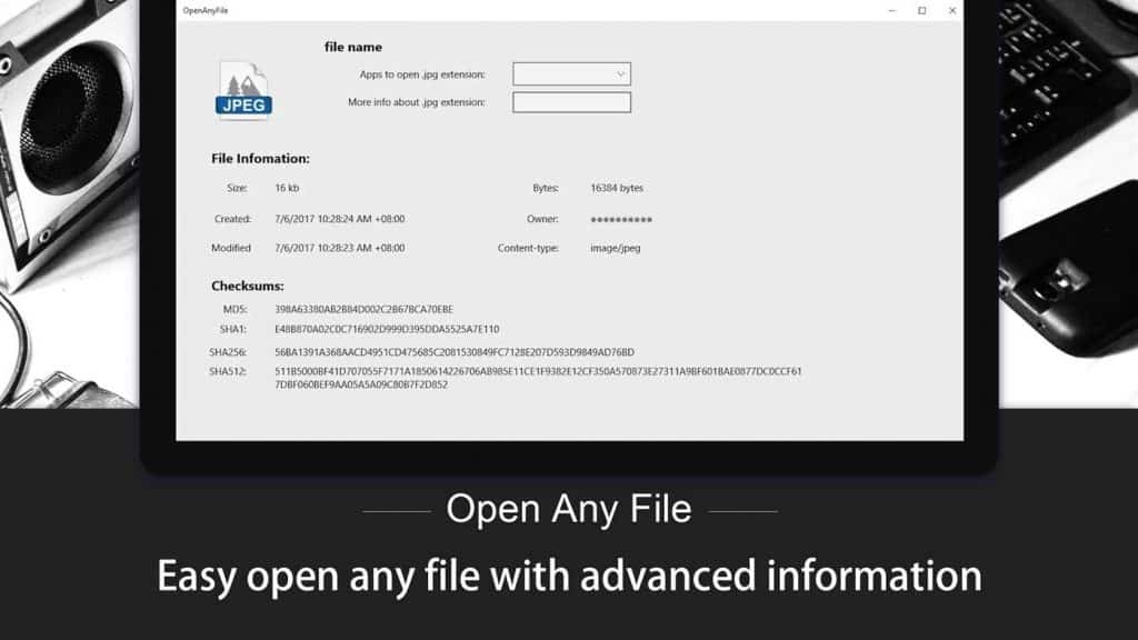 open any file