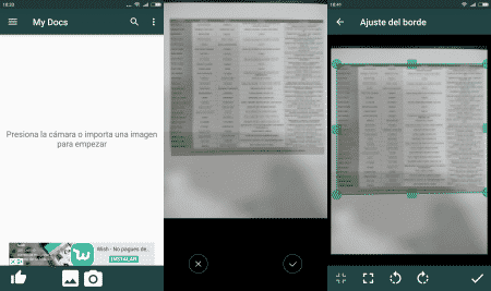 Escanear documentos con un móvil Android
