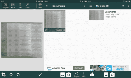 Escanear documentos con un móvil Android
