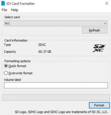 Cómo formatear una tarjeta SD