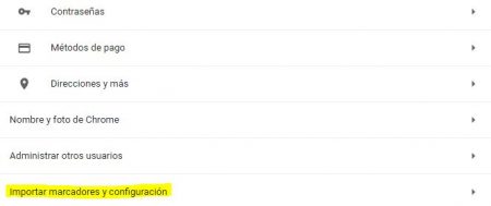 Cómo importar marcadores de otro navegador a Google Chrome