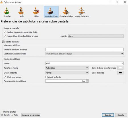 Cómo cambiar la fuente, tamaño y color de los subtítulos en VLC