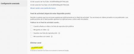 Cómo borrar u ocultar un canal de Youtube 