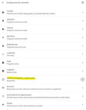Cómo desactivar las ventanas emergentes en Google Chrome