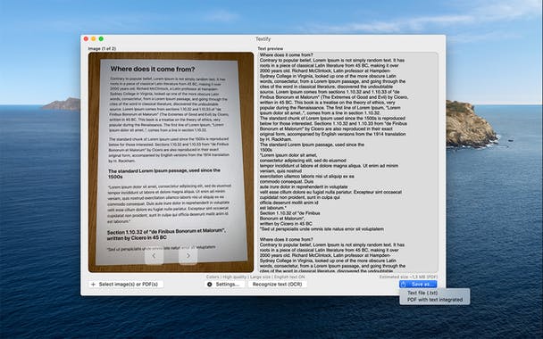 Textify Windows Descarga Textify y consigue completos PDF desde una imagen